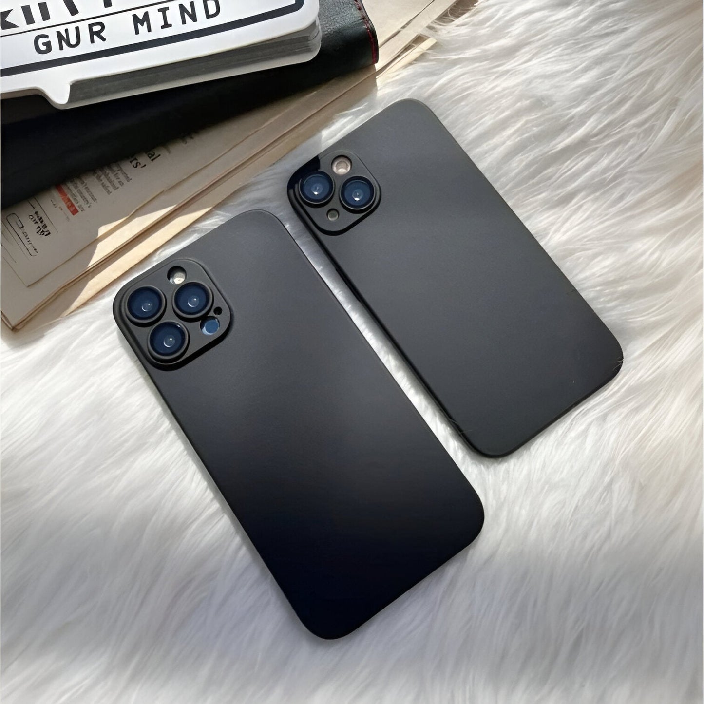 Black Beauty: Jet Matte Elegance with Silver Accents - Urban Flicks