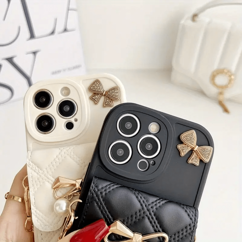 Cartoon Bear Phone Case with Lanyard & Wallet - Urban Flicks