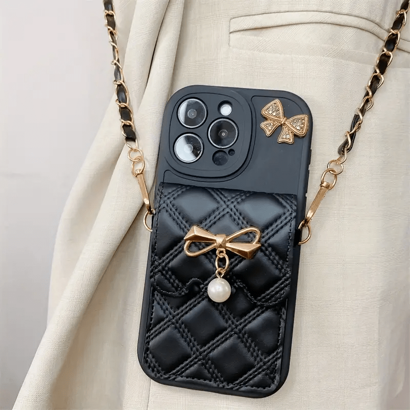 Cartoon Bear Phone Case with Lanyard & Wallet - Urban Flicks