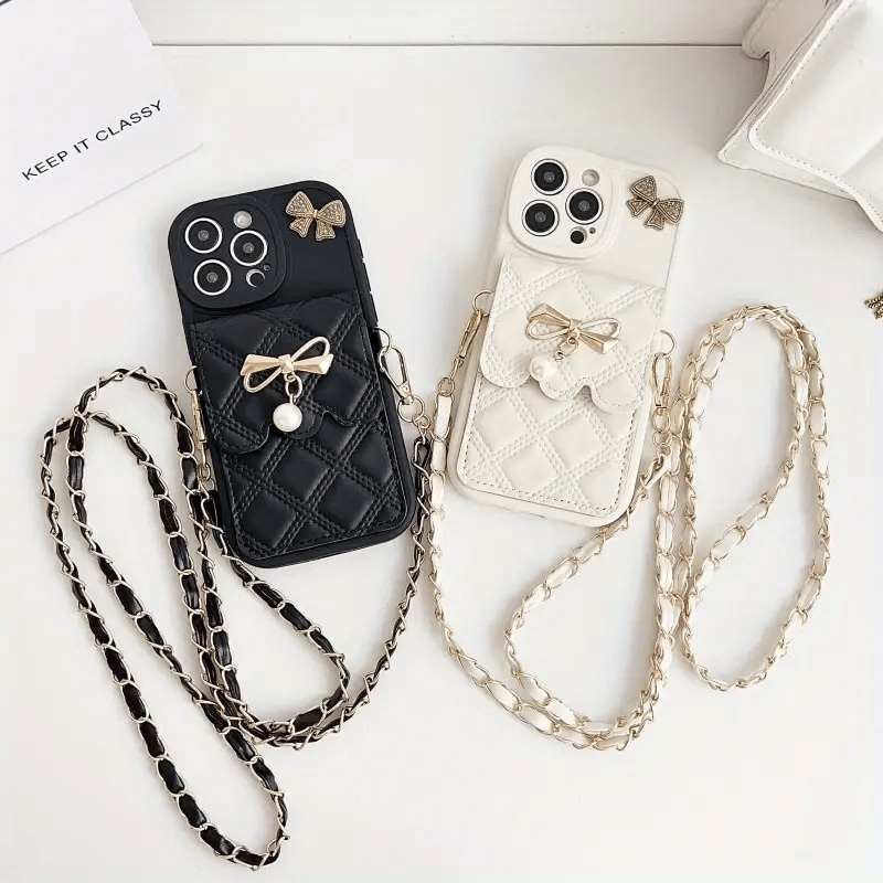 Cartoon Bear Phone Case with Lanyard & Wallet - Urban Flicks