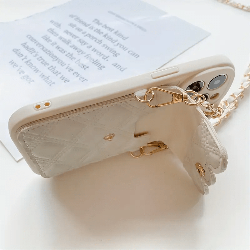 Cartoon Bear Phone Case with Lanyard & Wallet - Urban Flicks