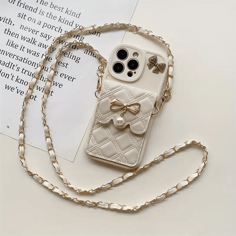 Cartoon Bear Phone Case with Lanyard & Wallet - Urban Flicks