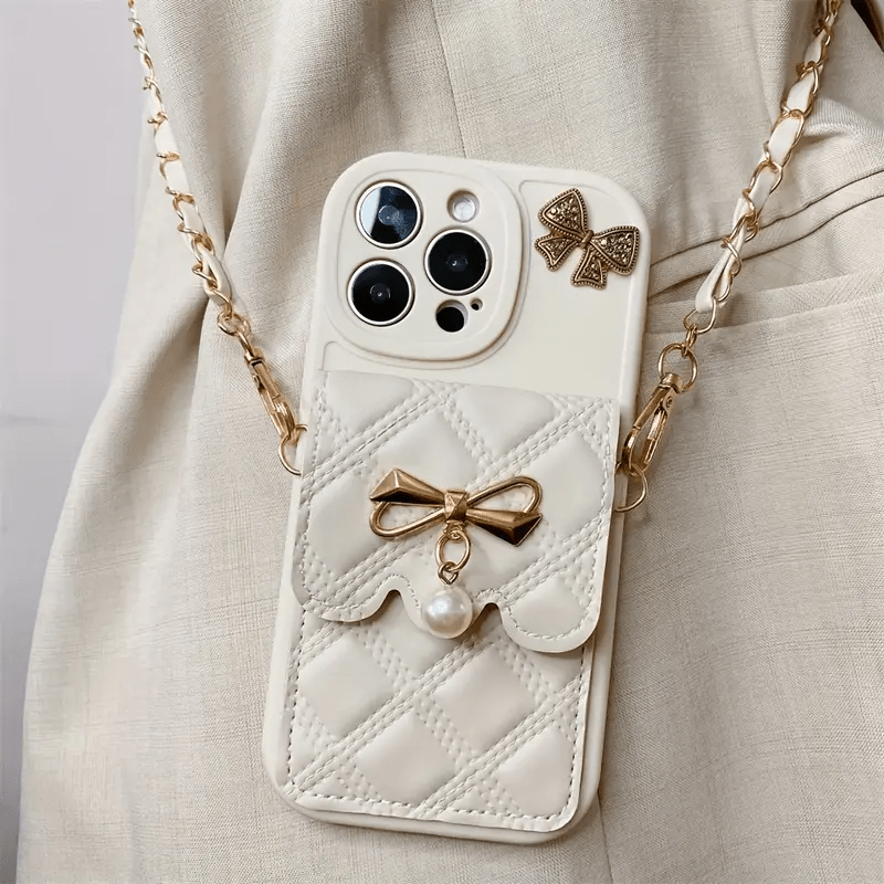 Cartoon Bear Phone Case with Lanyard & Wallet - Urban Flicks