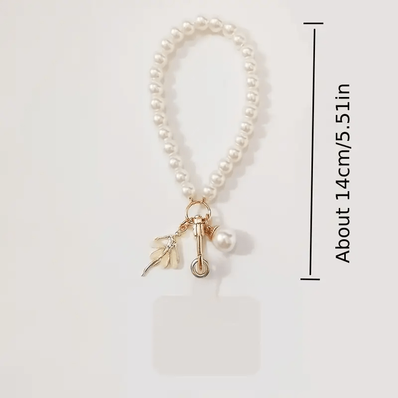 Luxury Pearl Charm Wrist Strap for All Smartphones - Urban Flicks