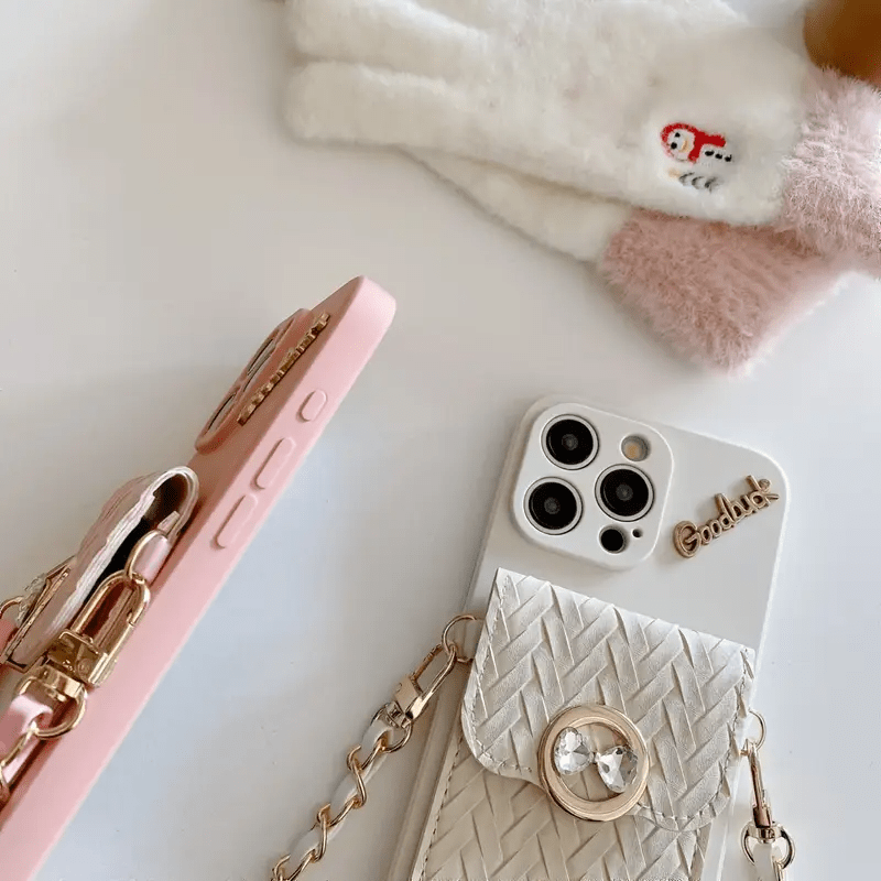 Woven Elegance with Glam Crystal Pocket Charm - Urban Flicks