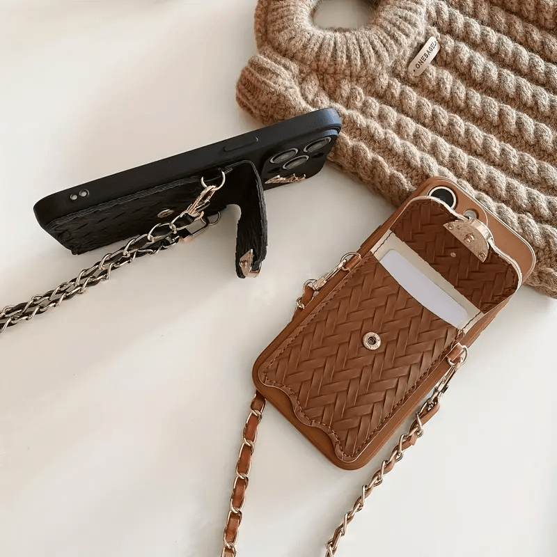Woven Elegance with Glam Crystal Pocket Charm - Urban Flicks
