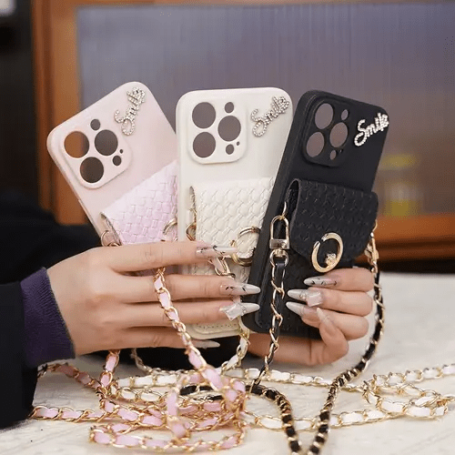 Woven Elegance with Glam Crystal Pocket Charm - Urban Flicks