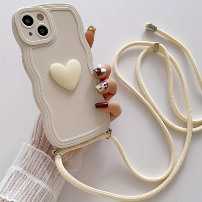 Cartoon Bear Phone Case with Lanyard & Wallet - Buy 1 Get 2 Free - In Just 1299 PKR