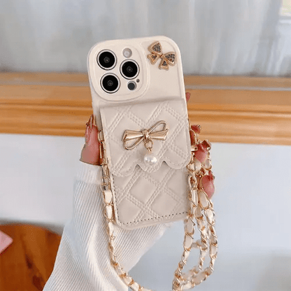 Cartoon Bear Phone Case with Lanyard & Wallet - Urban Flicks