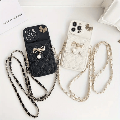 Cartoon Bear Phone Case with Lanyard & Wallet - Urban Flicks