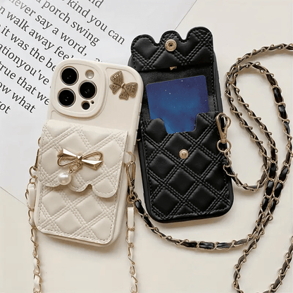 Cartoon Bear Phone Case with Lanyard & Wallet - Urban Flicks