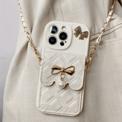 Cartoon Bear Phone Case with Lanyard & Wallet - Urban Flicks