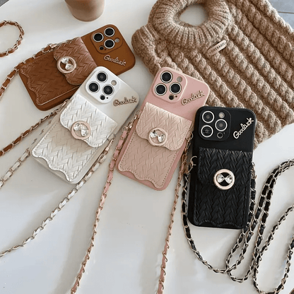 Woven Elegance with Glam Crystal Pocket Charm - Urban Flicks